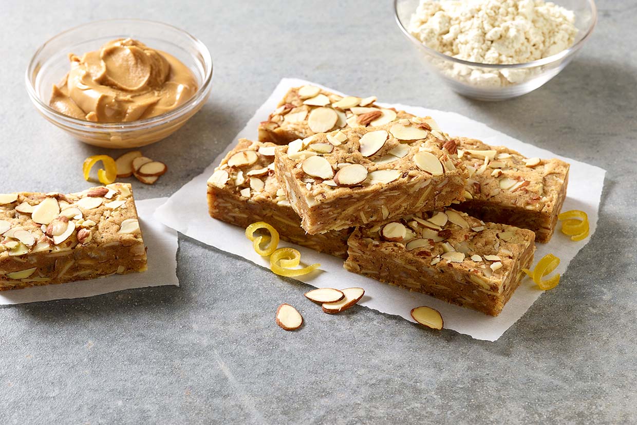 Almond Yuzu Poppy Seed Bar