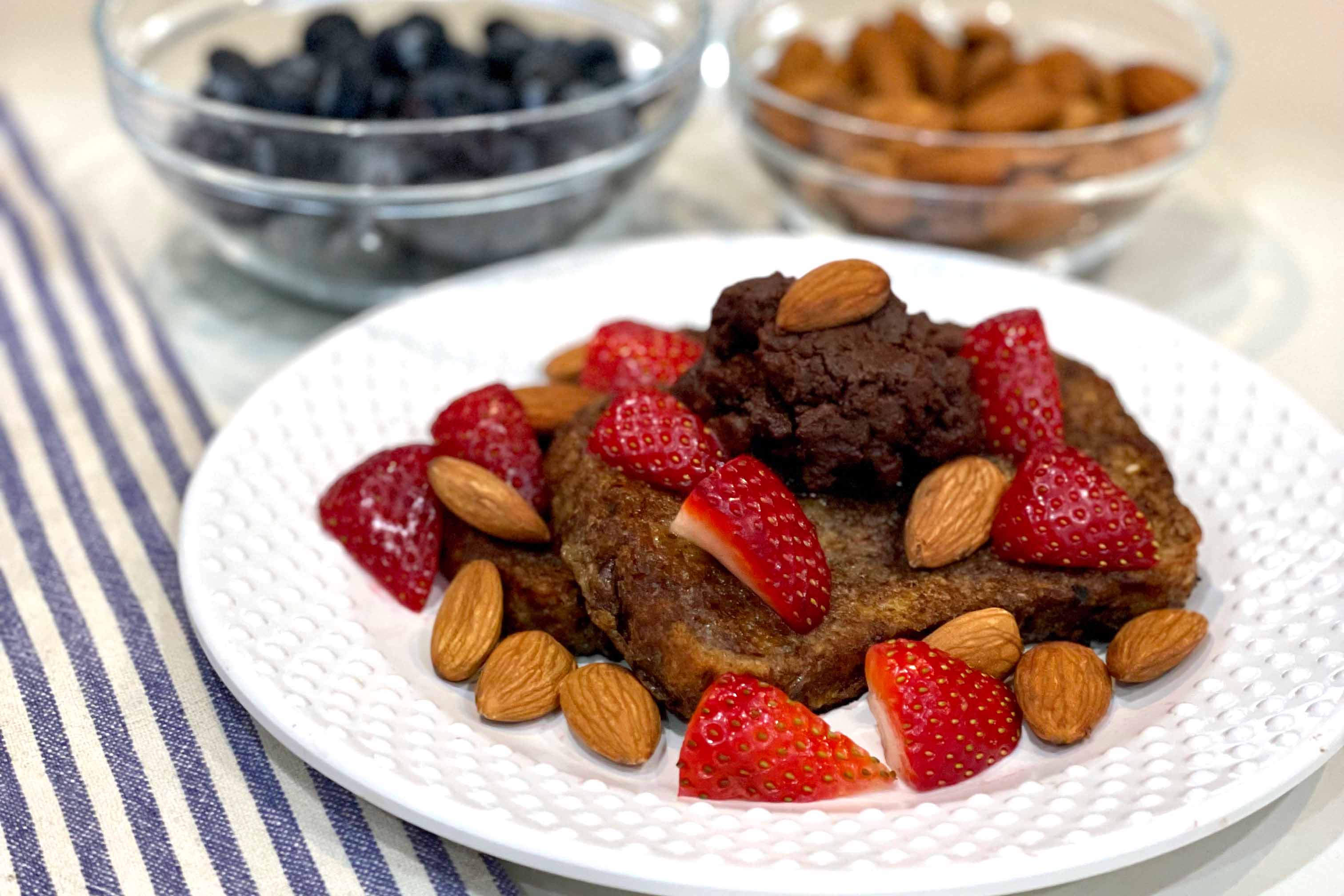 French Toast with Chocolate Almond Butter