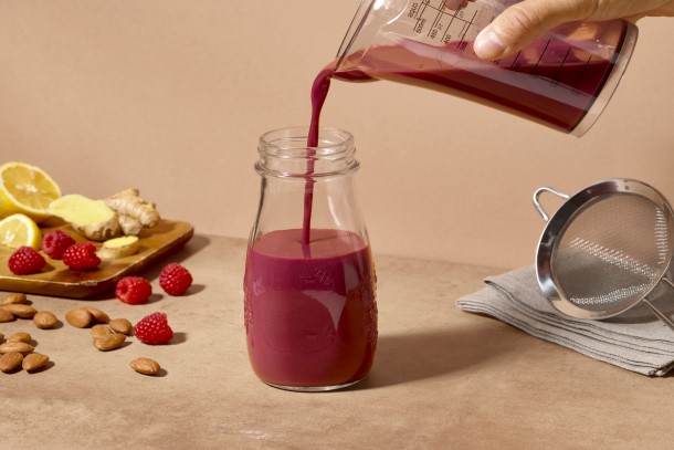 ​​​​Almond Milk Elderberry Boost Juice: 